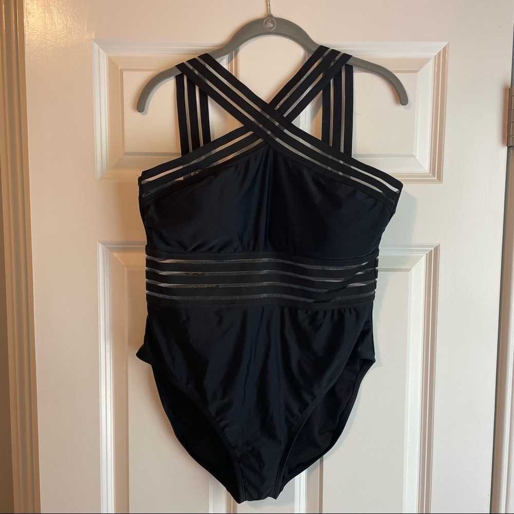Black One Piece Bathing Suit